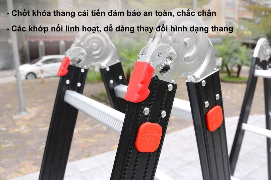 Chốt khóa an toàn chắc chắn